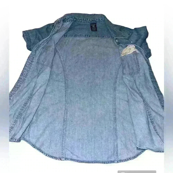 Denim Tweety Bird Button Up - Picture 5 of 6